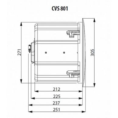 Встраиваемая трансформаторная акустика TANNOY CVS 801-BK